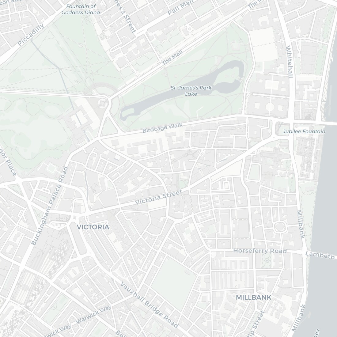 Map of Alliance House, 12 Caxton Street, Westminster, London SW1H 0QS